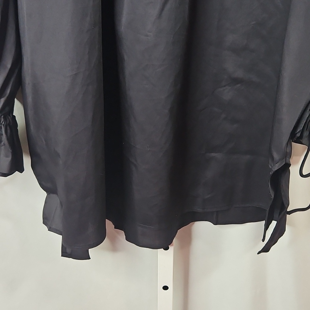 Harshman Black Bianca High Neck Women's Blouse Size 2X NWT - Picture 6 of 7